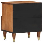 vidaXL Noptiere, 2 buc., 40x33x46 cm, lemn masiv de acacia vidaXL Noptiere, 2 buc., 40x33x46 cm, lemn masiv de acacia
