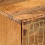 vidaXL Noptieră, 50x33x62 cm, lemn masiv de mango