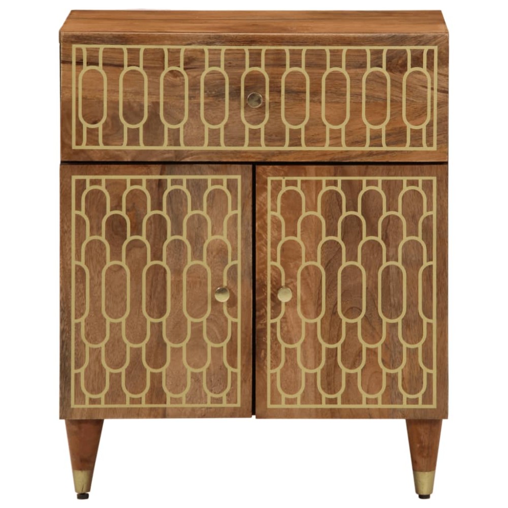 vidaXL Noptieră, 50x33x60 cm, lemn masiv de mango