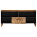 vidaXL Comodă TV, 100x33x46 cm, lemn masiv de mango