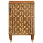 vidaXL Dulap de baie, 38x33x58 cm, lemn masiv de mango