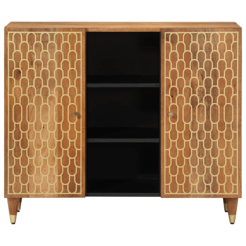 vidaXL Dulap lateral, 90x33x75 cm, lemn masiv de mango