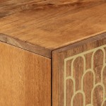 vidaXL Dulap lateral, 90x33x75 cm, lemn masiv de mango