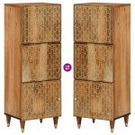 vidaXL Dulap înalt, 40x33x110 cm, lemn masiv de mango