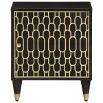 vidaXL Noptiere, 2 buc., 40x33x46 cm, lemn masiv de acacia