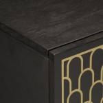 vidaXL Dulap lateral, 60x33x75 cm, lemn masiv de mango