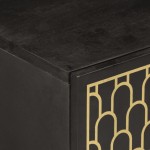 vidaXL Dulap pentru chiuveta de baie, 62x33x58 cm, lemn masiv de mango