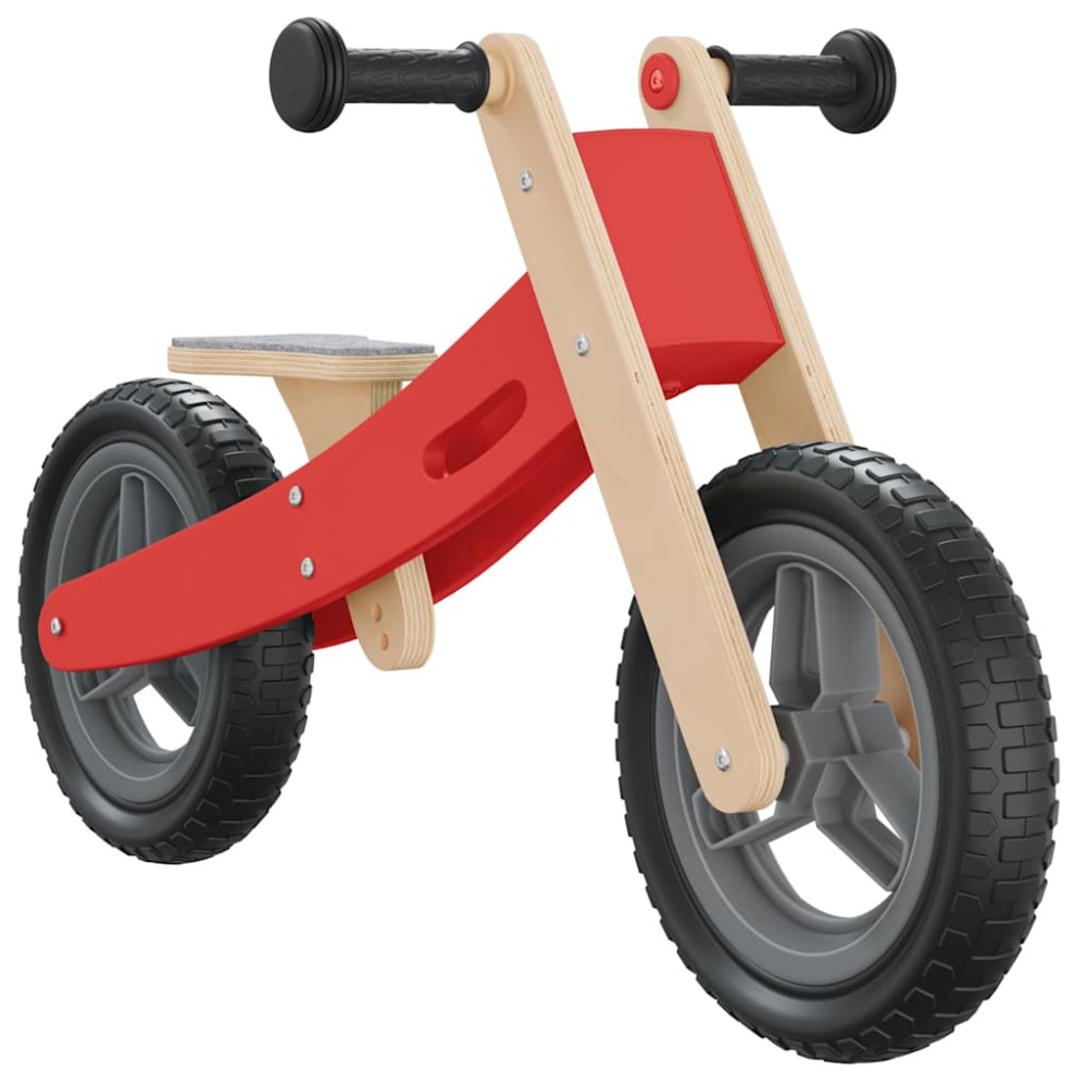 vidaXL Bicicletă de echilibru pentru copii, roșu