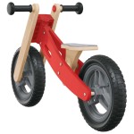 vidaXL Bicicletă de echilibru pentru copii, roșu