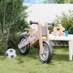 vidaXL Bicicletă de echilibru pentru copii, imprimeu și Gri vidaXL Bicicletă de echilibru pentru copii, imprimeu și Gri