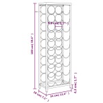 vidaXL Suport sticle vin 27 de sticle, negru 34x18x100 cm fier forjat vidaXL Suport sticle vin 27 de sticle, negru 34x18x100 cm fier forjat