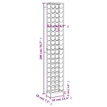 vidaXL Suport sticle vin 57 de sticle, negru 34x18x200 cm fier forjat vidaXL Suport sticle vin 57 de sticle, negru 34x18x200 cm fier forjat