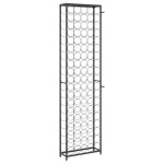 vidaXL Suport sticle vin, 95 de sticle negru 54x18x200 cm fier forjat vidaXL Suport sticle vin, 95 de sticle negru 54x18x200 cm fier forjat