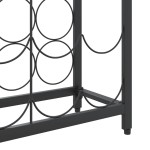 vidaXL Suport sticle vin, 95 de sticle negru 54x18x200 cm fier forjat vidaXL Suport sticle vin, 95 de sticle negru 54x18x200 cm fier forjat
