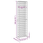 vidaXL Suport sticle vin, 95 de sticle negru 54x18x200 cm fier forjat vidaXL Suport sticle vin, 95 de sticle negru 54x18x200 cm fier forjat