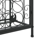 vidaXL Suport sticle vin 33 de sticle, negru 45x36x100 cm fier forjat vidaXL Suport sticle vin 33 de sticle, negru 45x36x100 cm fier forjat