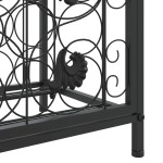 vidaXL Suport sticle vin 73 de sticle, negru 45x36x200 cm fier forjat vidaXL Suport sticle vin 73 de sticle, negru 45x36x200 cm fier forjat