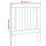 vidaXL Tăblie de pat, 80x104 cm, lemn masiv de pin