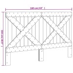 vidaXL Tăblie de pat, 160x104 cm, lemn masiv de pin