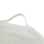 vidaXL Coș de rufe, bej și alb, Ø55x36 cm, bumbac vidaXL Coș de rufe, bej și alb, Ø55x36 cm, bumbac