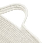 vidaXL Coș de rufe, gri și alb, Ø60x36 cm, bumbac vidaXL Coș de rufe, gri și alb, Ø60x36 cm, bumbac