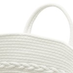 vidaXL Coș de depozitare, gri și alb, Ø43x38 cm, bumbac vidaXL Coș de depozitare, gri și alb, Ø43x38 cm, bumbac