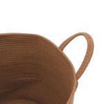 vidaXL Coș de depozitare, maro, Ø40x35 cm, bumbac vidaXL Coș de depozitare, maro, Ø40x35 cm, bumbac
