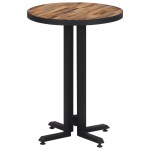 vidaXL Masă de bistro rotundă, Ø55x76 cm, lemn masiv de tec reciclat