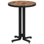 vidaXL Masă de bistro rotundă, Ø55x76 cm, lemn masiv de tec reciclat