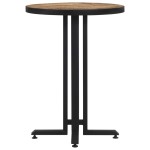 vidaXL Masă de bistro rotundă, Ø55x76 cm, lemn masiv de tec reciclat
