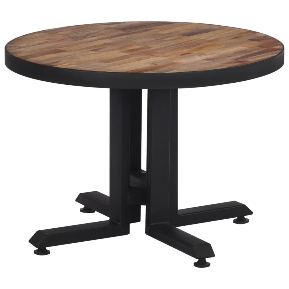 vidaXL Măsuță de cafea rotundă, Ø55x40 cm, lemn masiv de tec reciclat