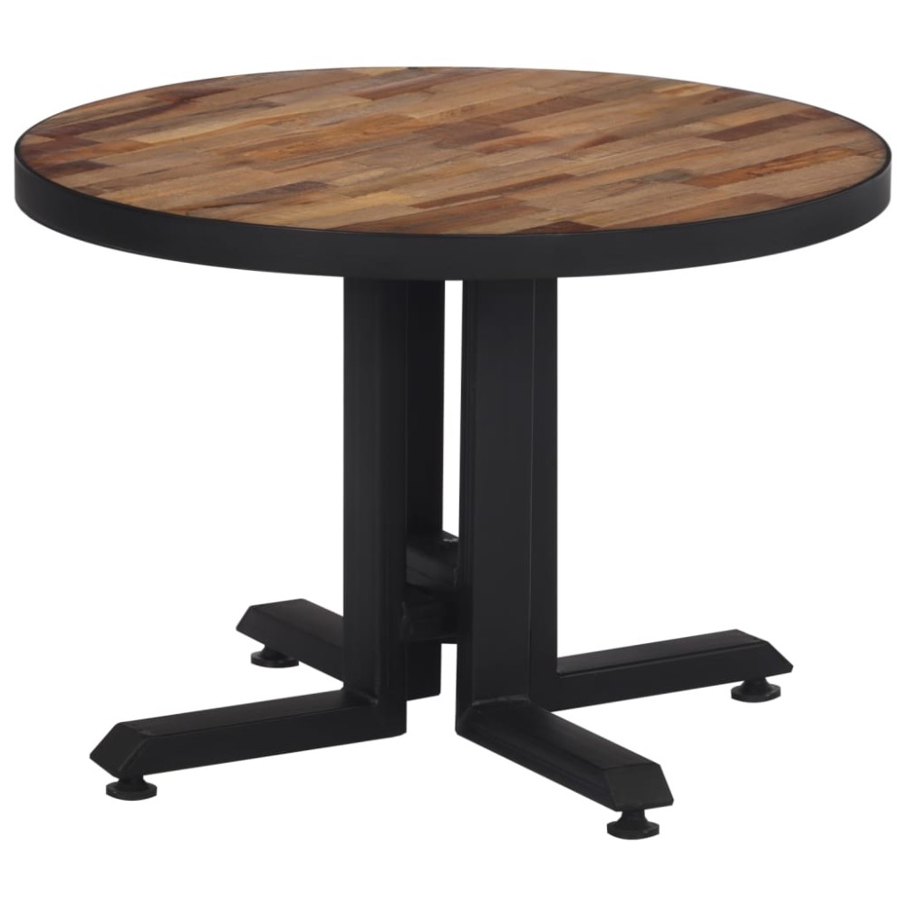vidaXL Măsuță de cafea rotundă, Ø55x40 cm, lemn masiv de tec reciclat
