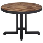 vidaXL Măsuță de cafea rotundă, Ø55x40 cm, lemn masiv de tec reciclat