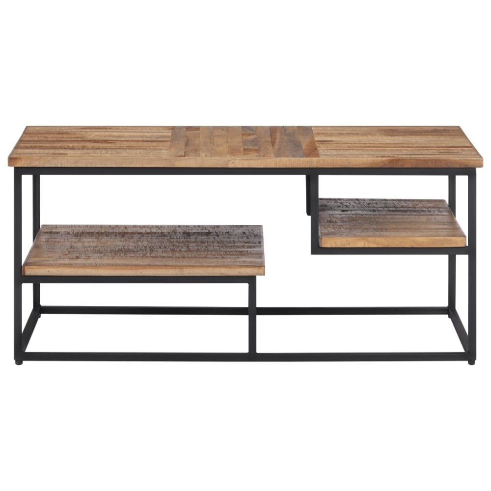 vidaXL Măsuță de cafea, 90x50x39 cm, lemn masiv de tec reciclat