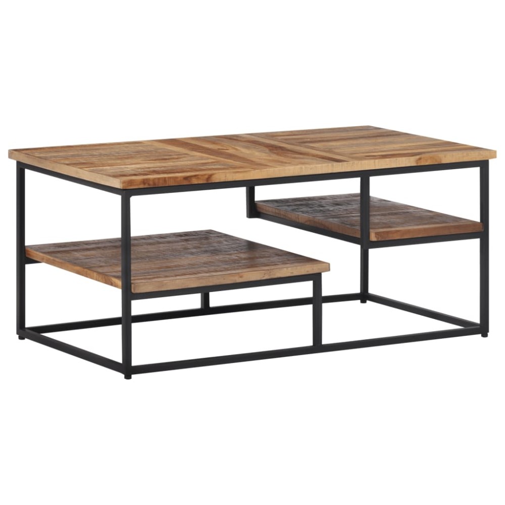 vidaXL Măsuță de cafea, 90x50x39 cm, lemn masiv de tec reciclat