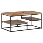 vidaXL Măsuță de cafea, 90x50x39 cm, lemn masiv de tec reciclat vidaXL Măsuță de cafea, 90x50x39 cm, lemn masiv de tec reciclat