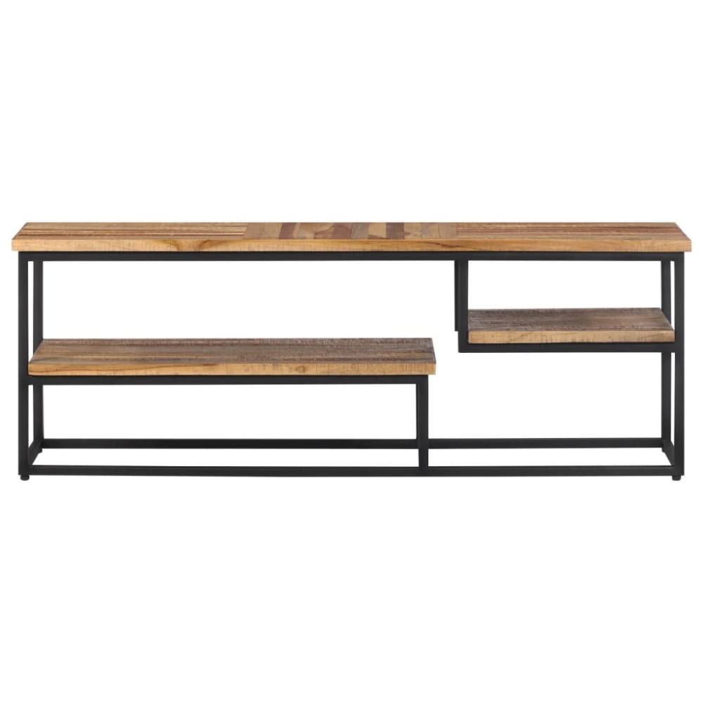 vidaXL Comodă TV, 110x30x39 cm, lemn masiv de tec reciclat