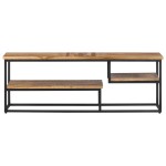 vidaXL Comodă TV, 110x30x39 cm, lemn masiv de tec reciclat vidaXL Comodă TV, 110x30x39 cm, lemn masiv de tec reciclat