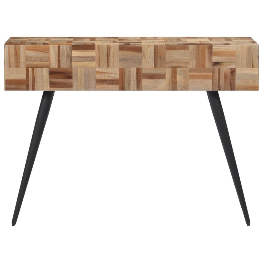 vidaXL Masă consolă, 110x34x80 cm, lemn masiv de tec reciclat
