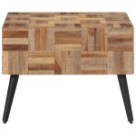 vidaXL Măsuță de cafea, gri, 55x55x40 cm, lemn masiv de tec reciclat vidaXL Măsuță de cafea, gri, 55x55x40 cm, lemn masiv de tec reciclat
