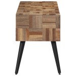vidaXL Bancă, 110x35x45 cm, lemn masiv de tec reciclat vidaXL Bancă, 110x35x45 cm, lemn masiv de tec reciclat