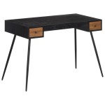 vidaXL Birou, 117x56,5x75 cm, lemn masiv de tec reciclat vidaXL Birou, 117x56,5x75 cm, lemn masiv de tec reciclat