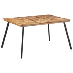 vidaXL Masă de sufragerie, 148x97x76 cm, lemn masiv de tec vidaXL Masă de sufragerie, 148x97x76 cm, lemn masiv de tec