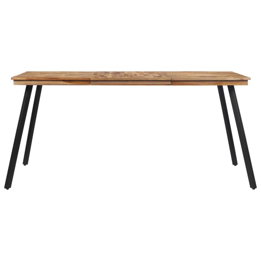 vidaXL Masă de sufragerie, 169x98,5x76 cm, lemn masiv de tec
