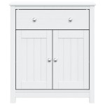 vidaXL Dulap de baie BERG, alb, 69,5x34x80 cm, lemn masiv de pin