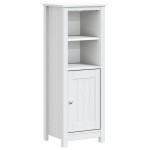 vidaXL Dulap de baie BERG, alb, 40x34x110 cm, lemn masiv de pin vidaXL Dulap de baie BERG, alb, 40x34x110 cm, lemn masiv de pin