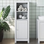 vidaXL Dulap de baie BERG, alb, 40x34x110 cm, lemn masiv de pin vidaXL Dulap de baie BERG, alb, 40x34x110 cm, lemn masiv de pin