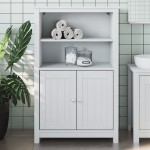 vidaXL Dulap de baie BERG, alb, 69,5x34x110 cm, lemn masiv de pin vidaXL Dulap de baie BERG, alb, 69,5x34x110 cm, lemn masiv de pin