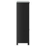 vidaXL Dulap de baie BERG, negru, 69,5x34x110 cm, lemn masiv de pin vidaXL Dulap de baie BERG, negru, 69,5x34x110 cm, lemn masiv de pin