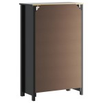 vidaXL Dulap de baie BERG, negru, 69,5x34x110 cm, lemn masiv de pin vidaXL Dulap de baie BERG, negru, 69,5x34x110 cm, lemn masiv de pin